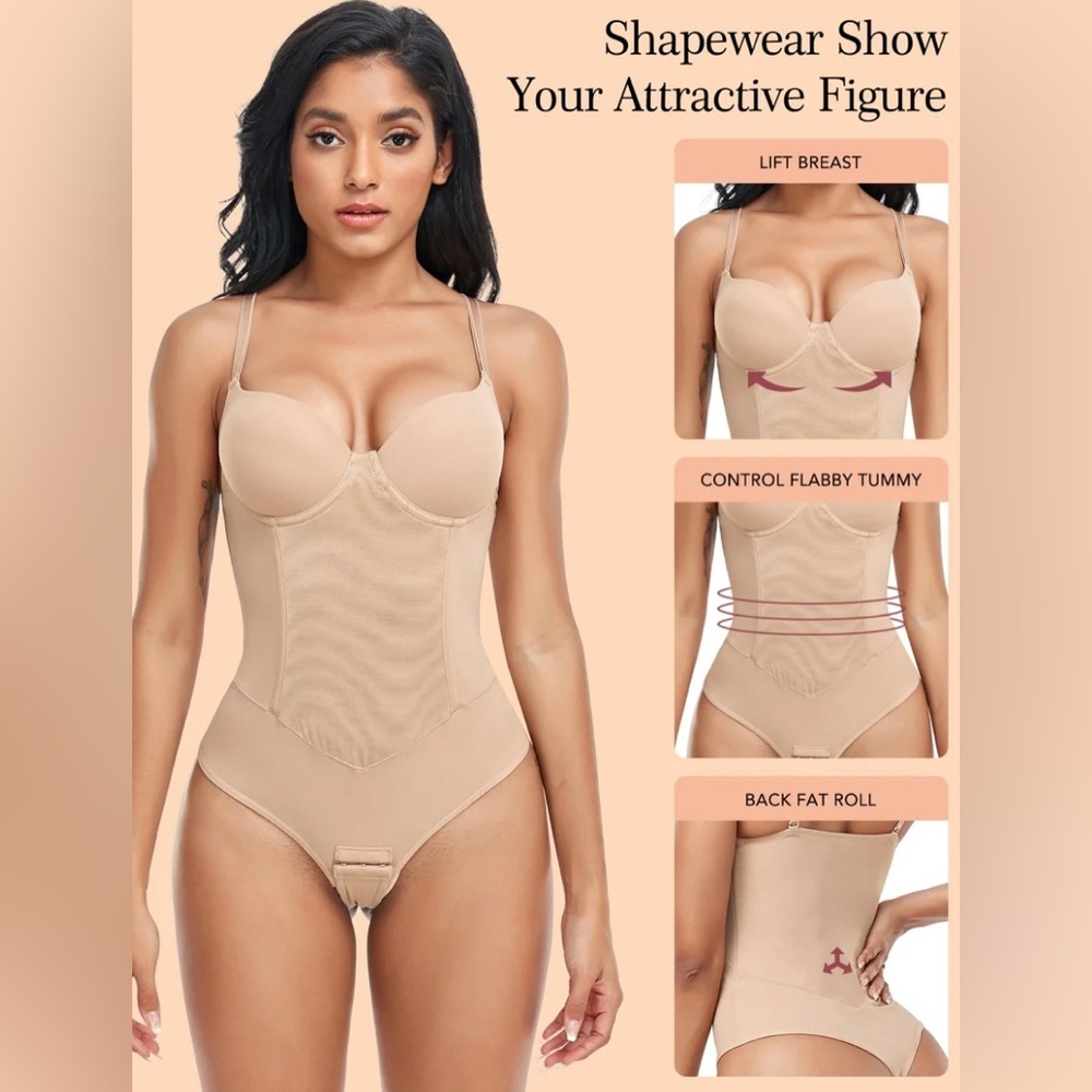 Anyfit Wear Shapewer Bodysuit for Women Tummy Control Thong Bodysuit